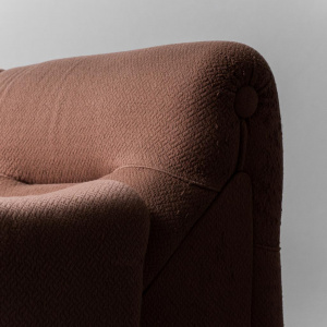 Rezia Sofa 7 Modules Brown Fabric Emilio Guarnacci 1p 70s Vintage Modern