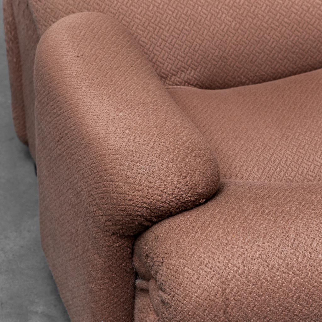 Rezia Sofa 7 Modules Brown Fabric Emilio Guarnacci 1p 70s Vintage Modern
