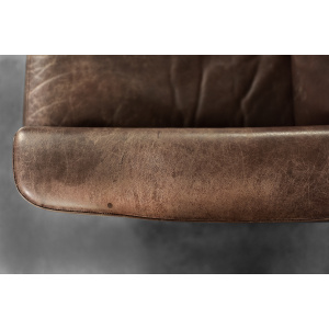 Vintage Mid-Century Scandinavian Danish Modern Brown Leather 3-Seater Sofa, 1970s