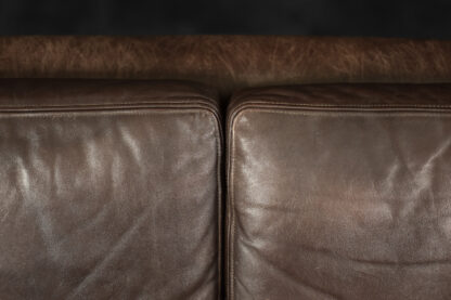 Vintage Mid-Century Scandinavian Danish Modern Brown Leather 3-Seater Sofa, 1970s - Image 3