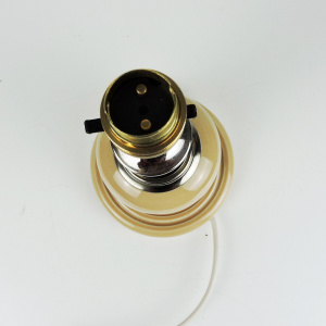 Peach Resin and Chrome Table Lamp, 1970s