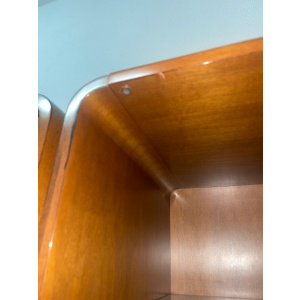 shelf Unit Italian National Walnut of 1970 Made by Company Mobilia