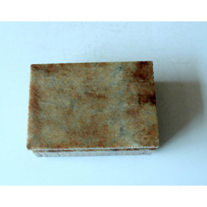 Hand carved italian onyx/alabaster cigarette box, vintage from the 1960s