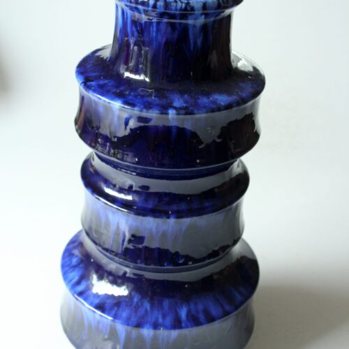 Rare floor vase made by Scheurich, marked 267-38 in Fat Lava style, vintage from the 1970s