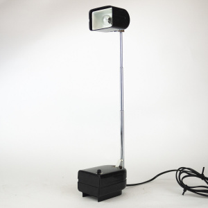 Black German Lampette Table lamp by Eichhoff Werke Design for Fagerhults, 1970s
