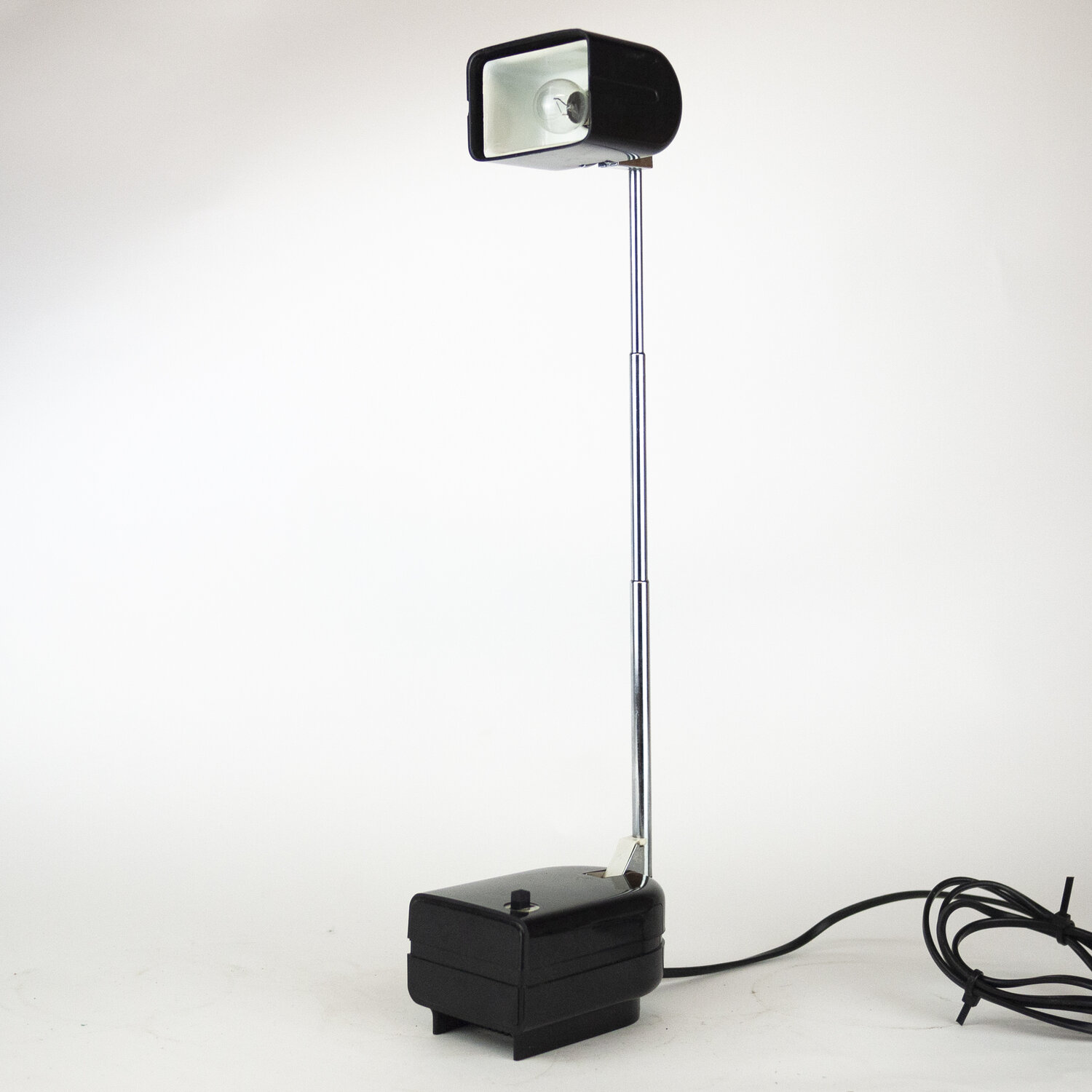 Black German Lampette Table lamp by Eichhoff Werke Design for Fagerhults, 1970s