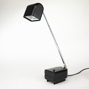 Black German Lampette Table lamp by Eichhoff Werke Design for Fagerhults, 1970s