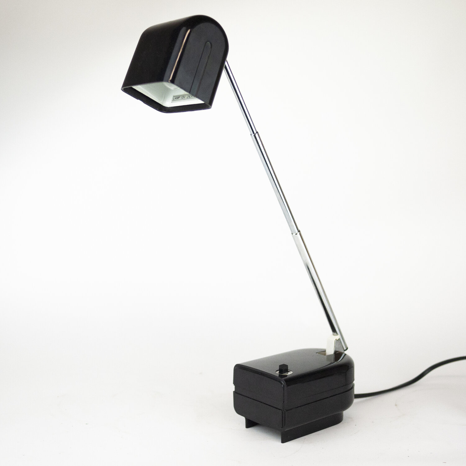 Black German Lampette Table lamp by Eichhoff Werke Design for Fagerhults, 1970s