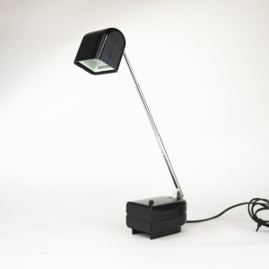 Black German Lampette Table lamp by Eichhoff Werke Design for Fagerhults, 1970s