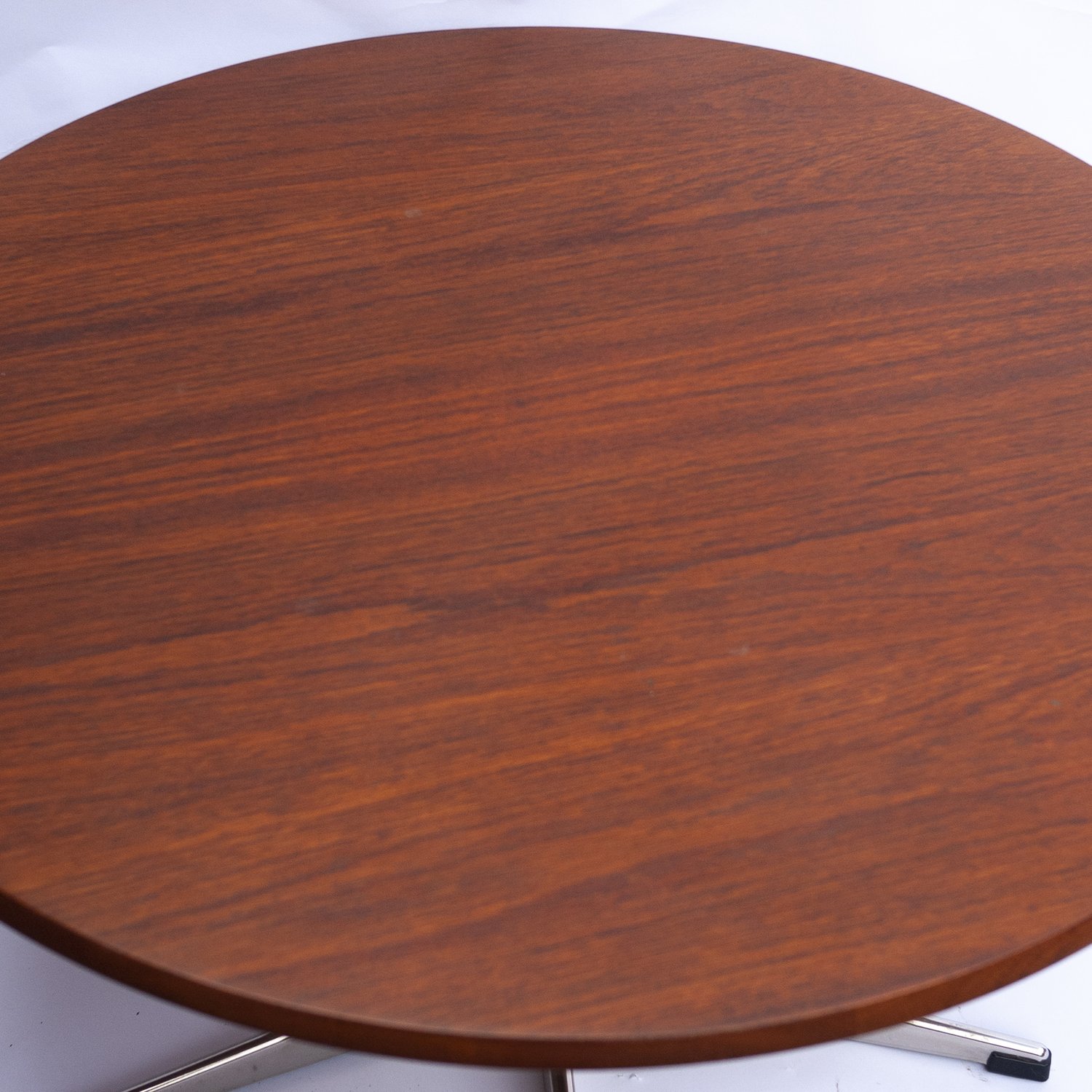 Vintage Teak & Chrome Star Based Modular Coffee Or Dining Table, 1970s