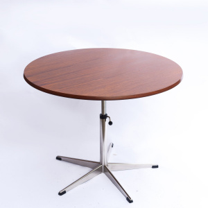 Vintage Teak & Chrome Star Based Modular Coffee Or Dining Table, 1970s