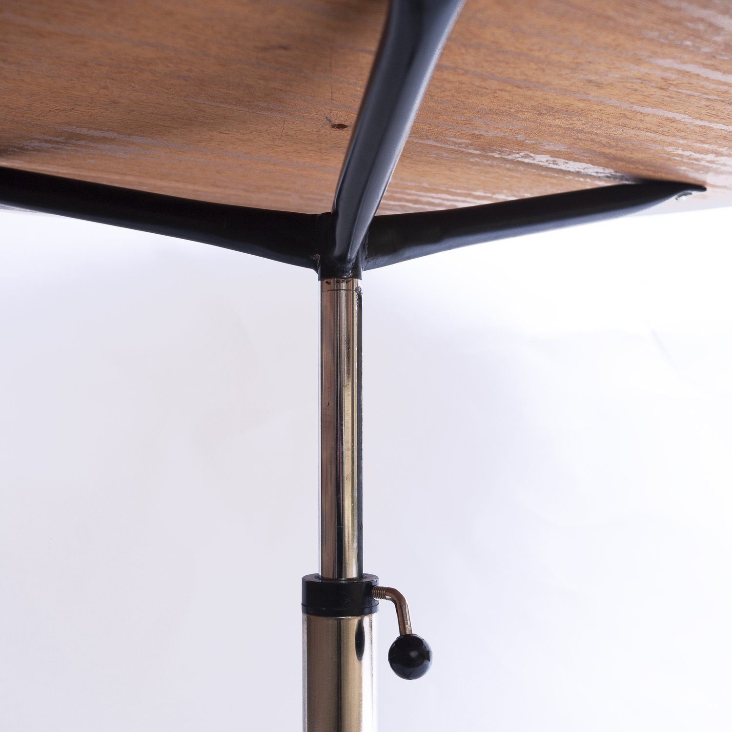 Vintage Teak & Chrome Star Based Modular Coffee Or Dining Table, 1970s