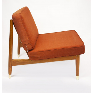 Swedish Beech Low Lounge Chair by Folke Ohlsson for Dux, 1960s