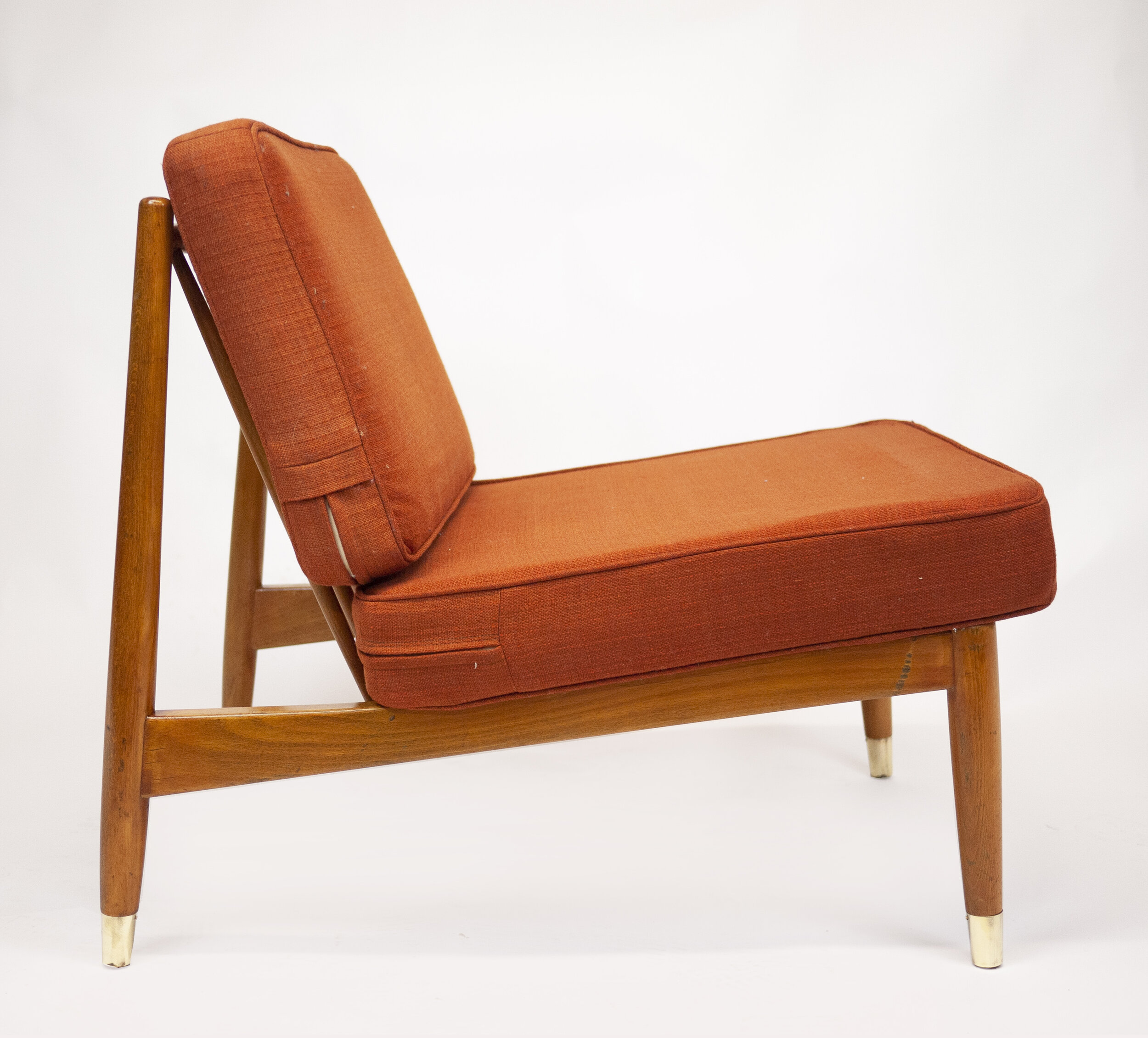 Swedish Beech Low Lounge Chair by Folke Ohlsson for Dux, 1960s