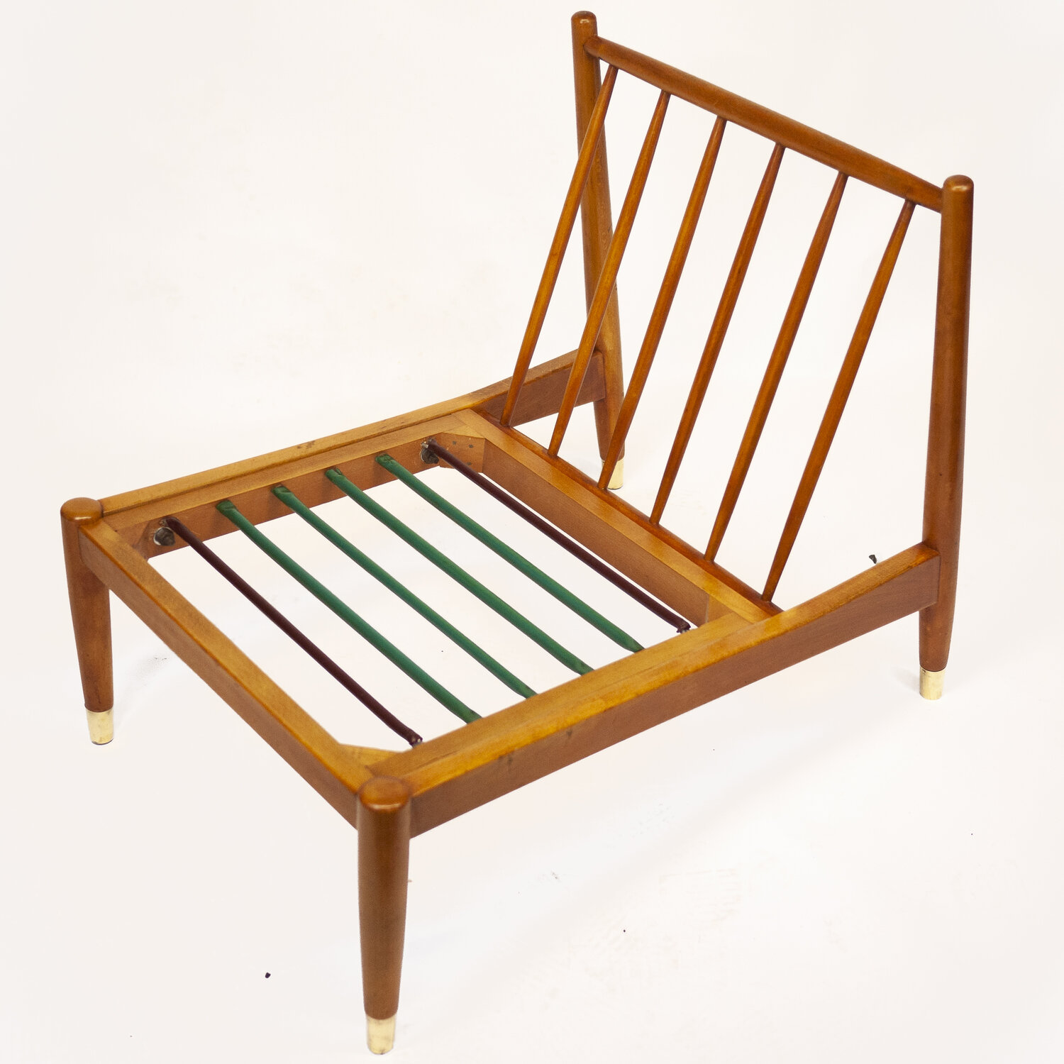 Swedish Beech Low Lounge Chair by Folke Ohlsson for Dux, 1960s
