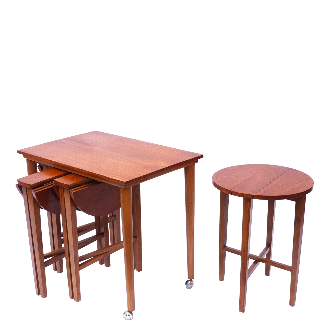 Vintage Nest Of 5 Teak Tables by Poul Hundevad for Novy Domov, 1960s