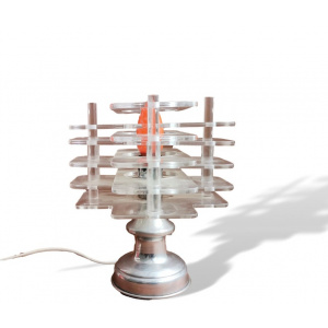 Acrylic mid century modern bedside accent table lamp MCM
