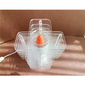 Acrylic mid century modern bedside accent table lamp MCM