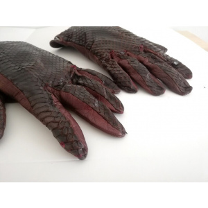 Art Deco 20s snake skin handbag purse and gloves