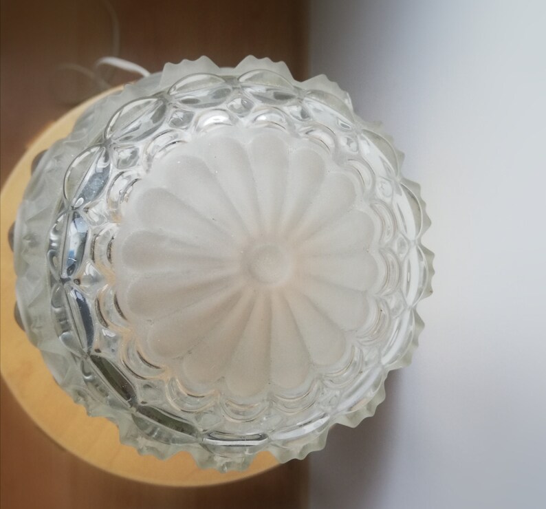Art Deco alabaster marble and glass side table lamp