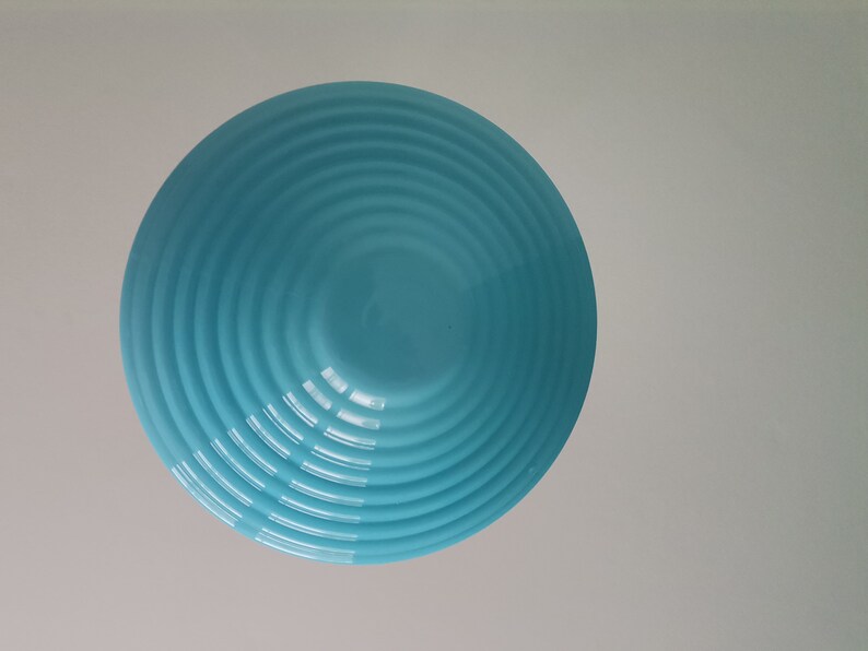 Art deco light fixture modern hanging lamp blue glass pendant