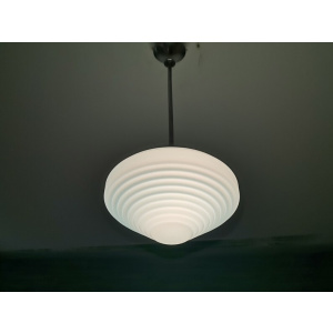 Art deco light fixture modern hanging lamp blue glass pendant