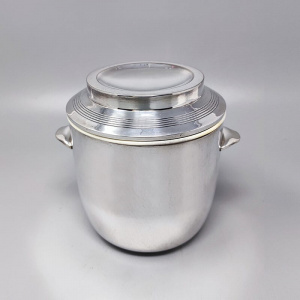1960s Gorgeous Ice Bucket in Silver Plated. Made in Italy