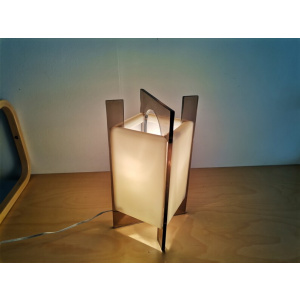 Dutch vintage Acrylic accent table lamp modernist 60s mid century modern