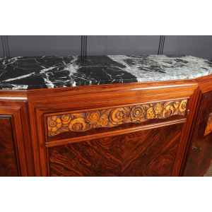 Art Deco Sideboard in Amboyna and Rosewood Paris - c1925