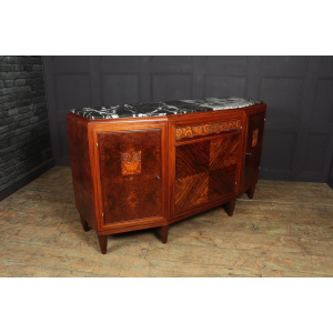 Art Deco Sideboard in Amboyna and Rosewood Paris - c1925