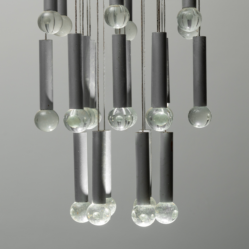 Chandelier 8 Lights 24 Pendants Gaetano Sciolari 70s Vintage
