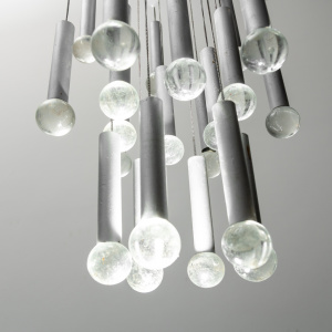 Chandelier 8 Lights 24 Pendants Gaetano Sciolari 70s Vintage