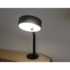 Large Industrial brown metal office desk lamp Mid Century by Hala Zeist