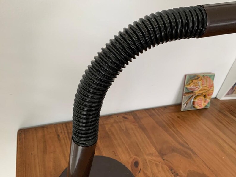 Large Industrial brown metal office desk lamp Mid Century by Hala Zeist