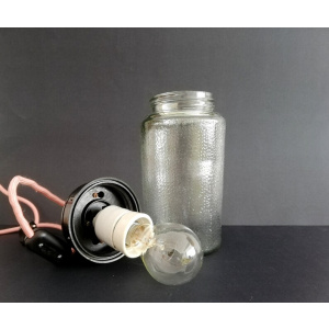 Mason Jar lamp bedside table light industrial lighting retro Soviet vintage