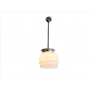 Mid Century modern light fixture opaline white milk glass Danish modern ceiling lamp