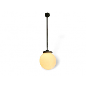 Simple Art Deco opaline globe ceiling lamp pendant light
