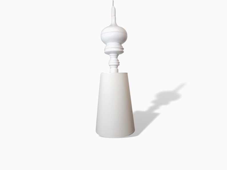 Metalarte Josephine designer hanging lamp glossy white ceramic