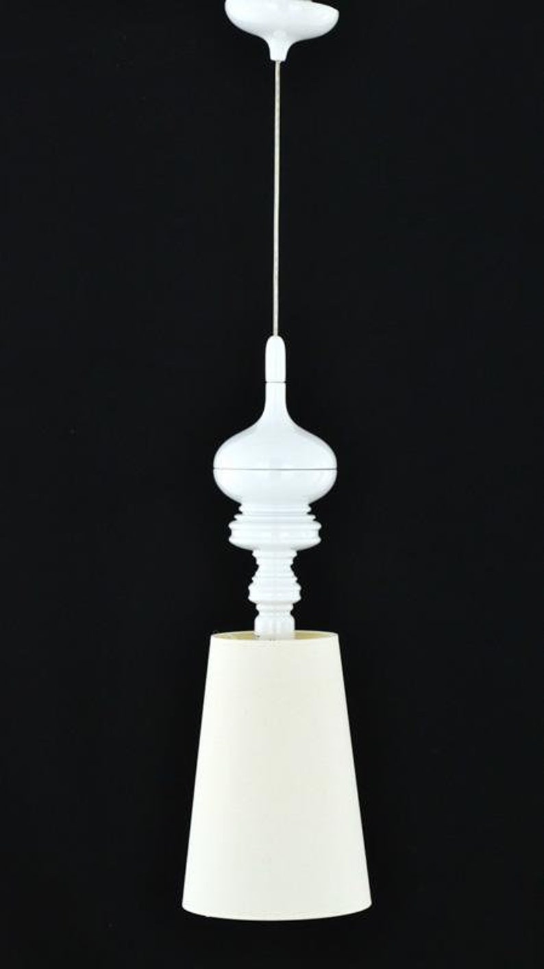 Metalarte Josephine designer hanging lamp glossy white ceramic