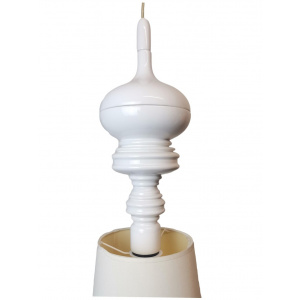 Metalarte Josephine designer hanging lamp glossy white ceramic