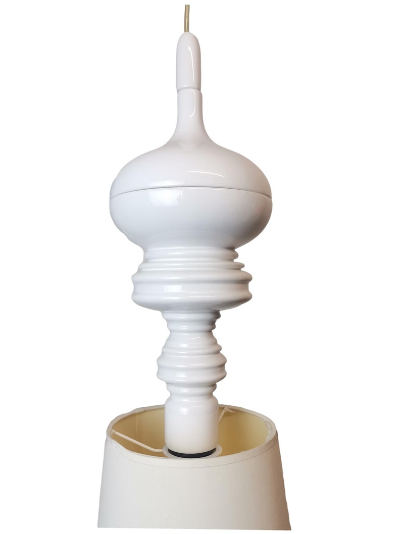 Metalarte Josephine designer hanging lamp glossy white ceramic