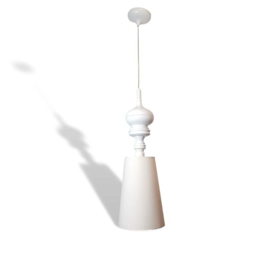 Metalarte Josephine designer hanging lamp glossy white ceramic