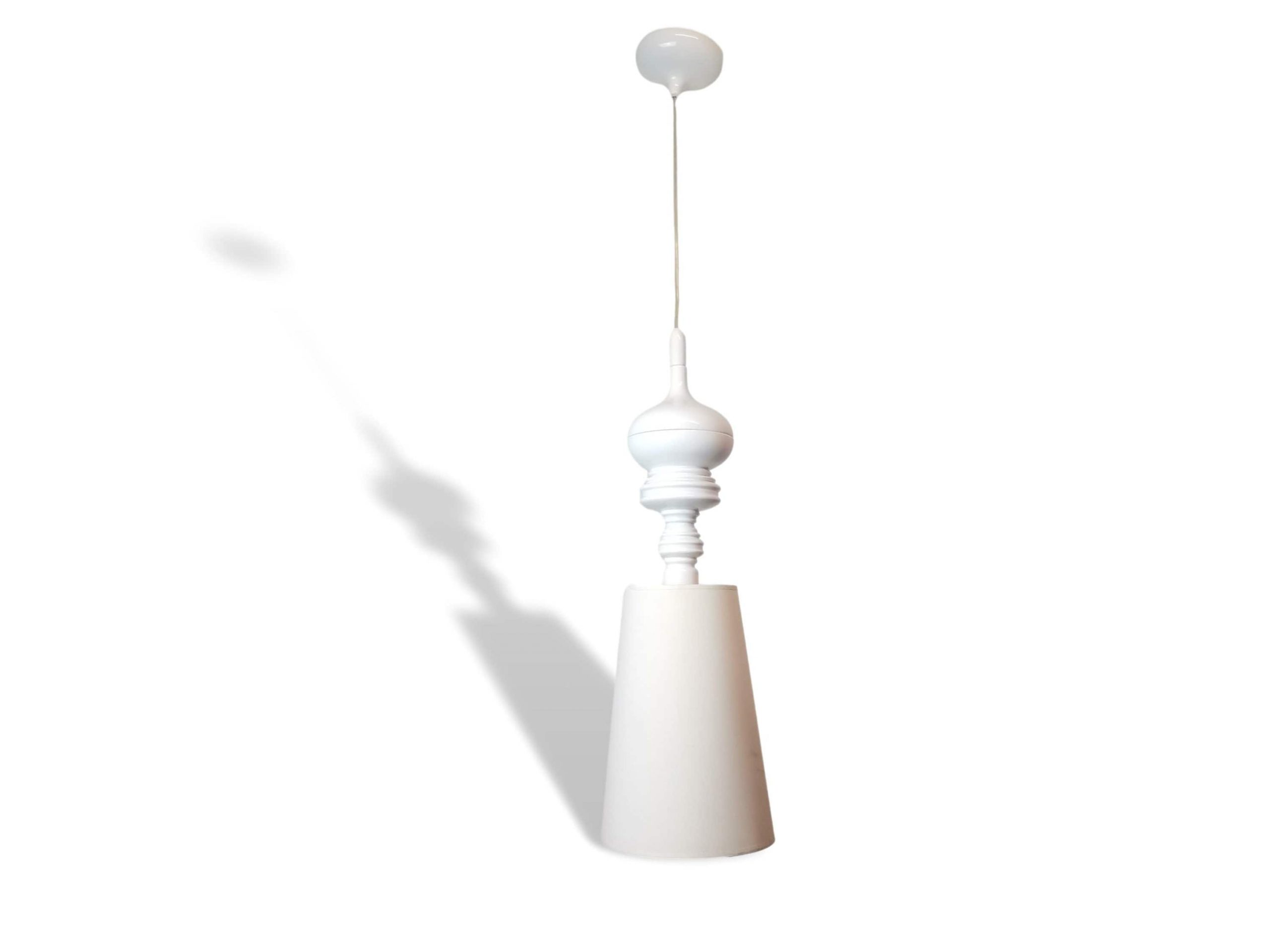 Metalarte Josephine designer hanging lamp glossy white ceramic