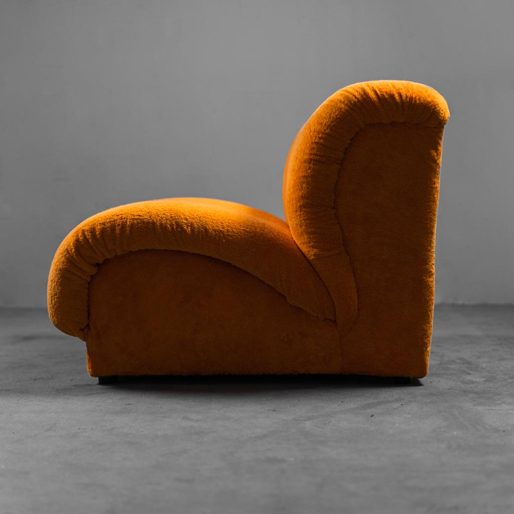 Orange Terry Chair Doimo 70s Vintage
