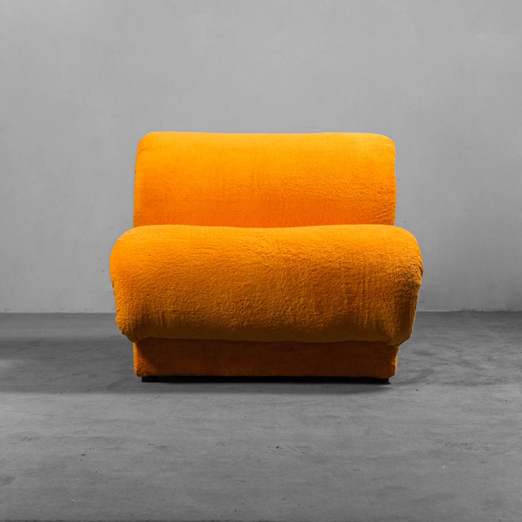 Orange Terry Chair Doimo 70s Vintage