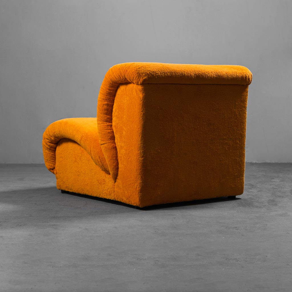 Orange Terry Chair Doimo 70s Vintage