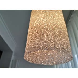 German mid century minimalist lucite resin hangimg lamp