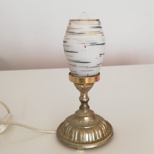 Small table lamp brass Art Nouveau