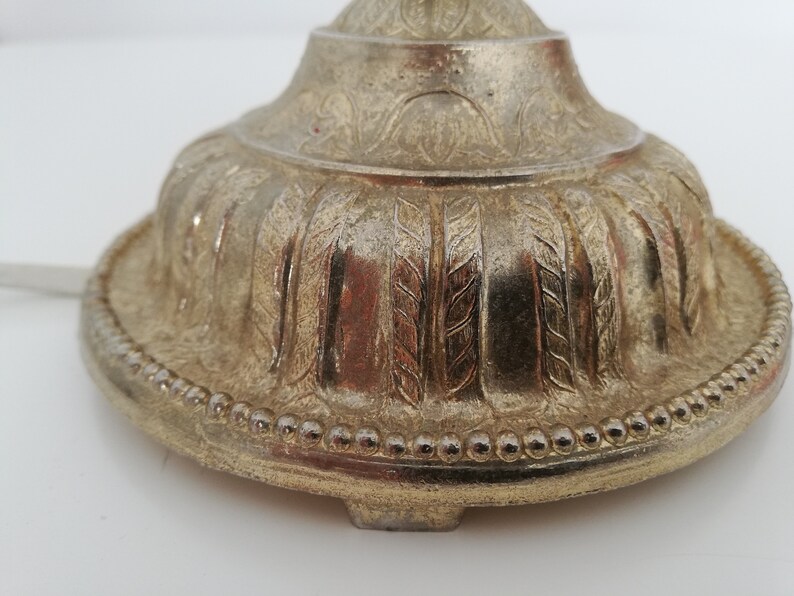 Small table lamp brass Art Nouveau