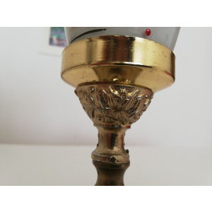 Small table lamp brass Art Nouveau